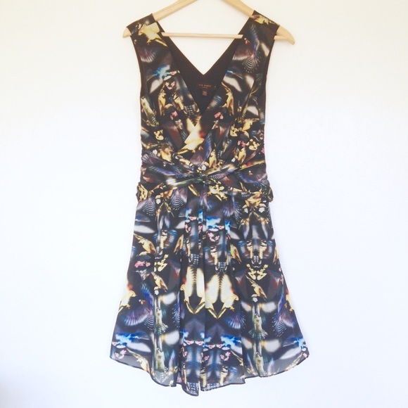 ted baker bird print dress